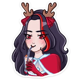 Video sticker 🧃 Новогодняя Лилит (@TgSticker)