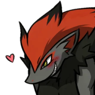 Sticker 😘 Kirta th. Zoroark (@Akaito_to_yonde)'s pack