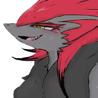 Sticker 😊 Kirta th. Zoroark (@Akaito_to_yonde)'s pack