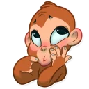 Sticker 😊 Mona Monkey