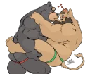 Sticker 🐗 cuddling