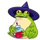 Video sticker 👍 Frog Witch