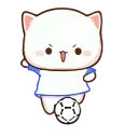 Video sticker ⚽️ Peach & Goma @mitaocat