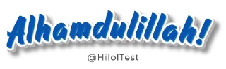 Sticker 😁 Hilol Test — @HilolTest