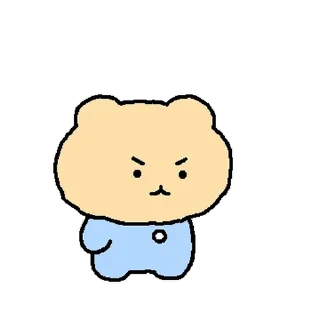 Video sticker 💬 아기 망그러진 곰 By @KakaoEmoticon