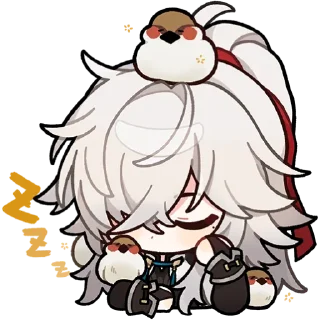 Sticker 🐈‍⬛ honkai star rail ; @hsrchibies : @xutaoo