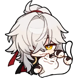 Sticker 🐈‍⬛ honkai star rail ; @hsrchibies : @xutaoo