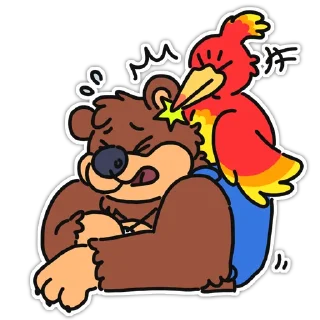 Sticker 😵‍💫 Banjo Kazooie