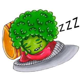 Sticker 😴 Малышка Брокколи