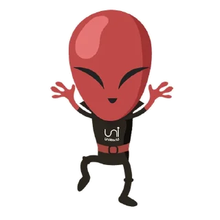 Sticker 🤗 Alien UniWorld