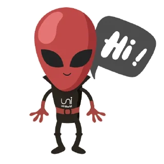 Sticker 🤗 Alien UniWorld