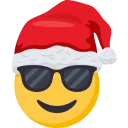 Sticker 😎 Santa Smiley