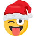 Sticker 😜 Santa Smiley