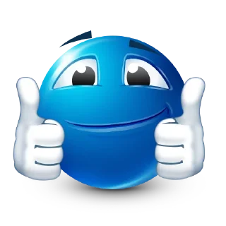 Sticker 👍 Blue Emojis | Halloween