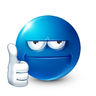 Sticker 👍 Blue Emojis | Halloween