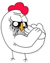 Sticker 🐔 Meme Chick