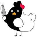 Sticker 🐔 Meme Chick