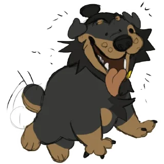 Video sticker 🐶 Vier the Rottweiler