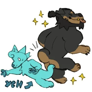 Sticker 🍆 Vier the Rottweiler