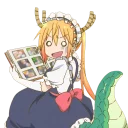 Sticker 😰 Maid Dragon