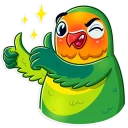 Sticker 👍 Love Bird