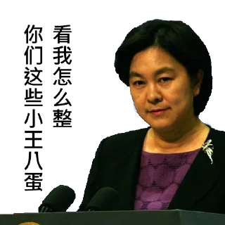 Video sticker 😡 中共外交部发言人华春莹