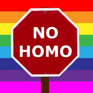 Sticker ⛔️ No Homo