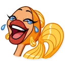 Sticker 😂 Goldfish Lady 🔱