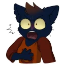 Sticker 😨 Mae Borowski from Night in the Woods by SiD'ni