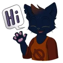 Video sticker 👋 Mae Borowski from Night in the Woods by SiD'ni