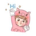 Video sticker 👋 🐷 Pinky Seokjin 🐷