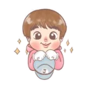 Video sticker 😍 🐷 Pinky Seokjin 🐷