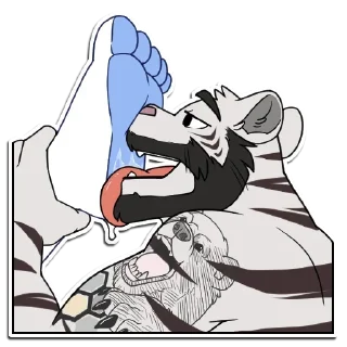 Sticker 🦶 Dadkat NSFW