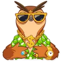 Sticker 🤑 Freelance Owl