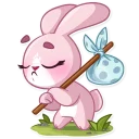 Sticker 😔 Bunny Rosy