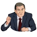 Sticker ☝ Shavkat Mirziyoyev [@Men_Man]