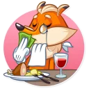 Sticker 🍽 Millionaire Fox