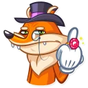 Sticker 🖕 Millionaire Fox