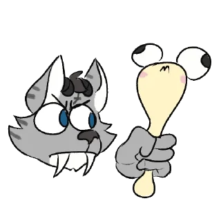 Video sticker 😠 Moondan Surella (by @NormalFurryFighter)