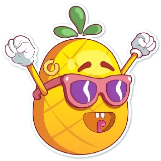 Video sticker 😎 Mr. Pineapple