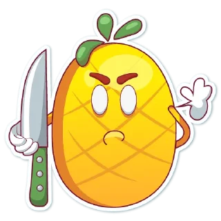 Sticker 😡 Mr. Pineapple