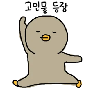 Video sticker 💬 찌그렁 오리 2 By @KakaoEmoticon