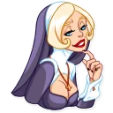 Sticker 😏 Naughty Nun