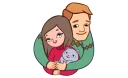 Sticker 👪 Вместе теплее