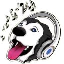 Sticker 🎧 Reisenderra's Husky