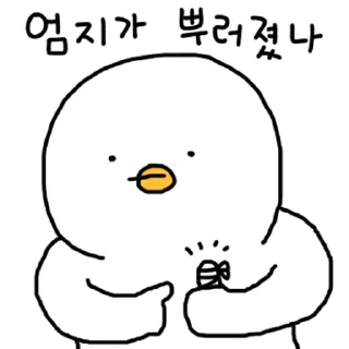 Sticker 💬 찌그렁 오리 5 By @KakaoEmoticon