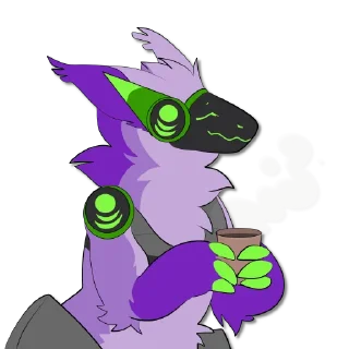 Sticker ☕ Vyser the Protogen