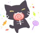 Video sticker 😋 Halloween Cat! :: @line_stickers