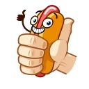 Video sticker 👍 Juicy Hot Dog