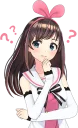 Sticker 🤔 Kizuna AI (キズナアイ)